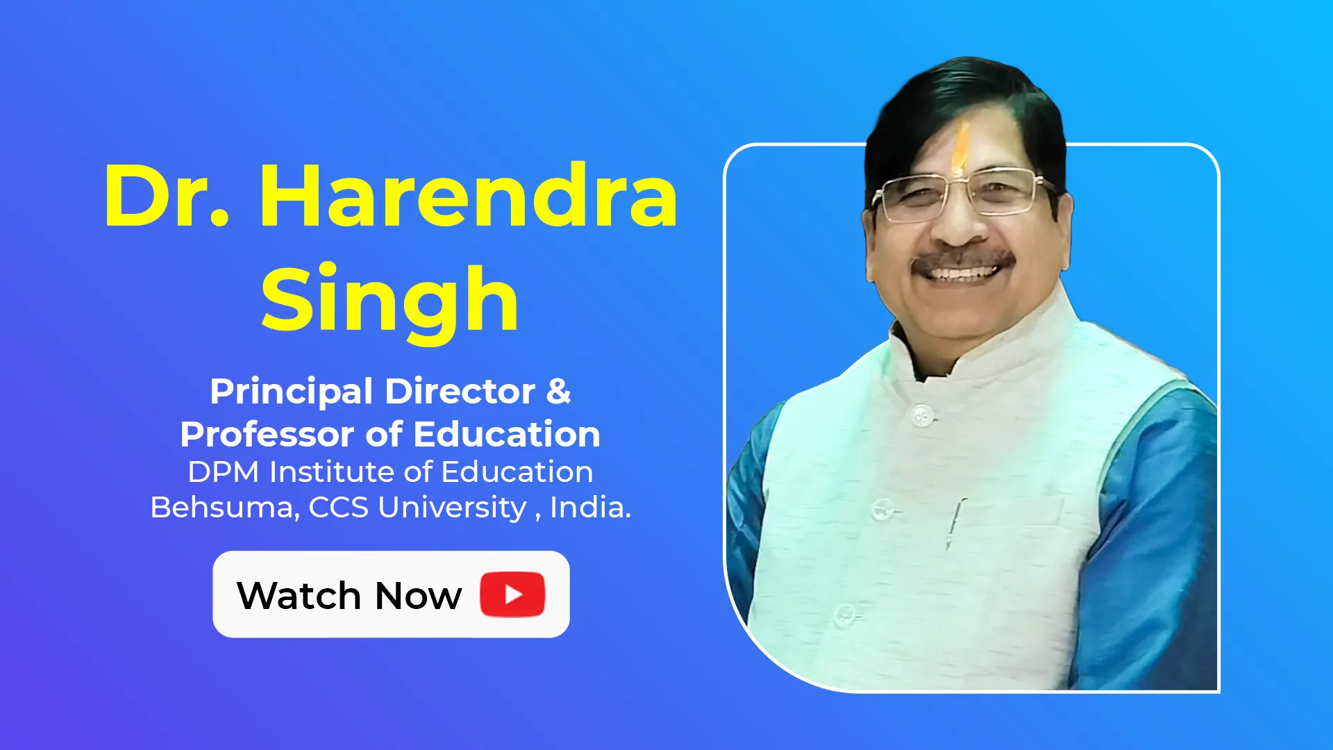 LEAP 2025 Nominee - Dr. Harendra Singh